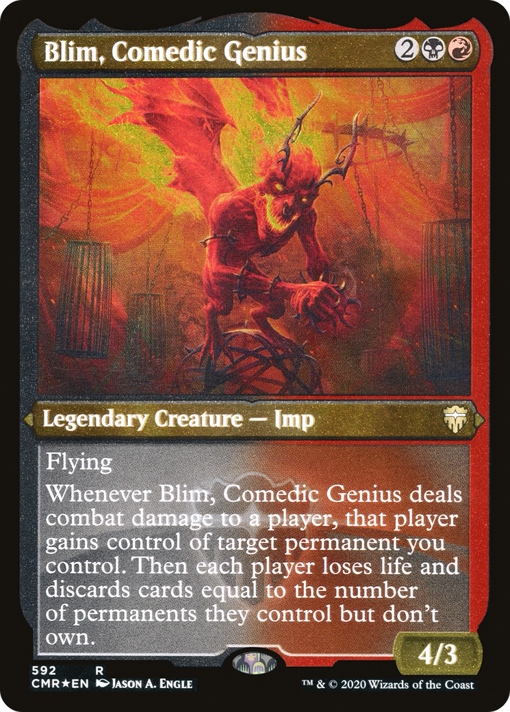 Blim, Comedic Genius (Foil Etched) (CMR-592) [Commander Legends] Foil