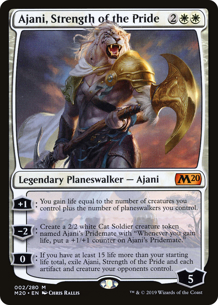 Ajani, Strength of the Pride (M20-002) [Core Set 2020]