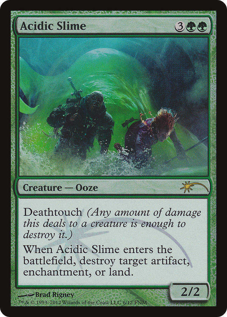 Acidic Slime (FNM-006) [Friday Night Magic 2012] Foil