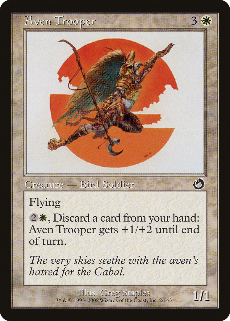 Aven Trooper (TOR-002) [Torment] Foil
