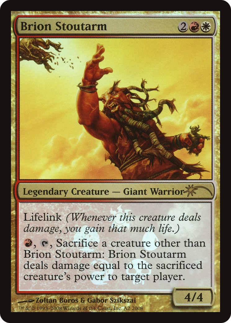Brion Stoutarm (MEDIA-0A2) [Lorwyn Promos] Foil