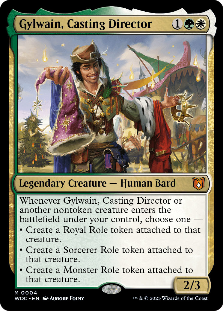 Gylwain, Casting Director (WOC-004) [Wilds of Eldraine Commander] Foil