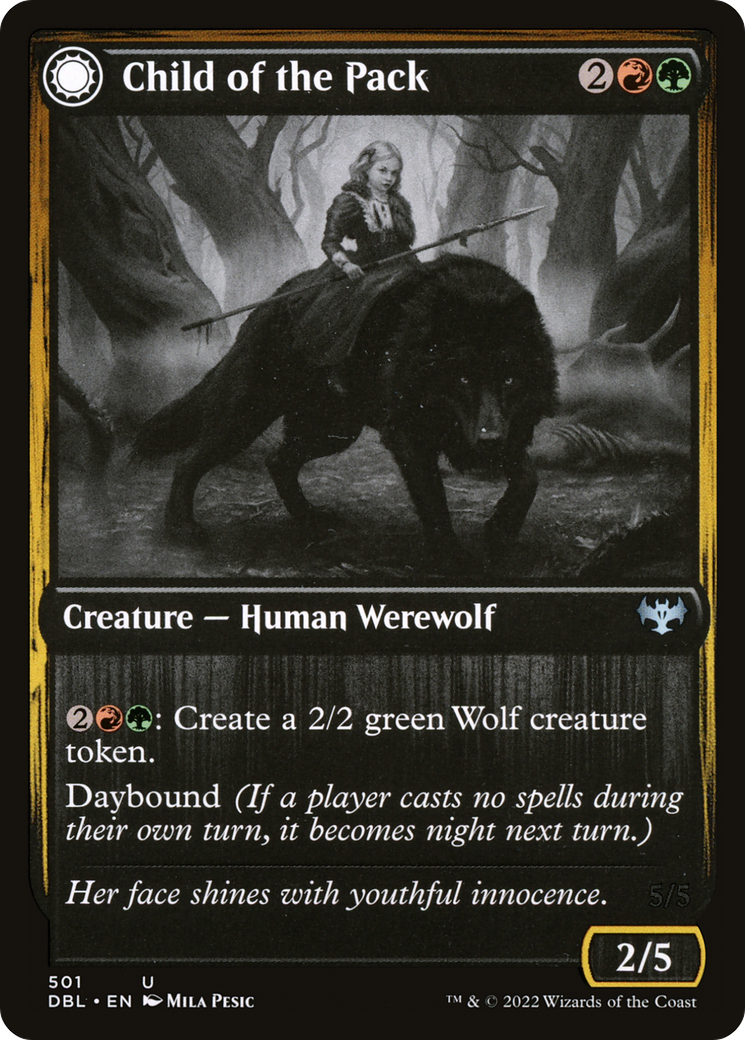 Child of the Pack (DBL-501) [Innistrad: Double Feature]