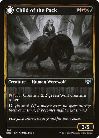 Child of the Pack (DBL-501) [Innistrad: Double Feature]