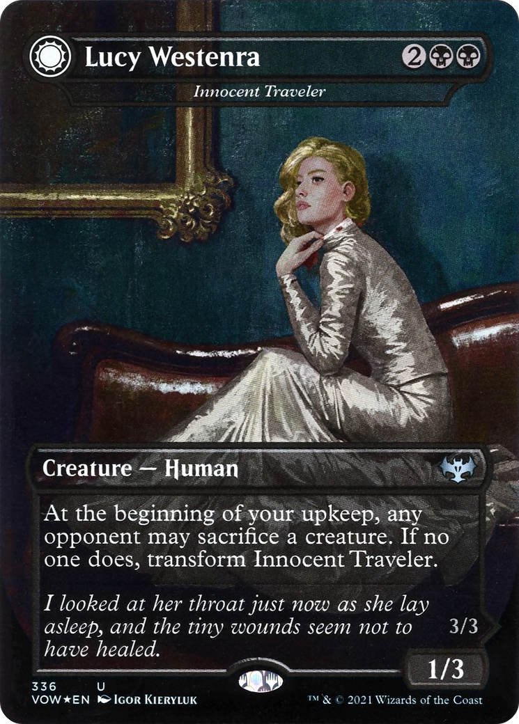 Lucy Westenra - Innocent Traveler (VOW-336) (Borderless) [Innistrad: Crimson Vow]