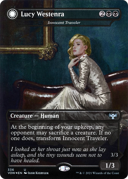 Lucy Westenra - Innocent Traveler (VOW-336) (Borderless) [Innistrad: Crimson Vow]
