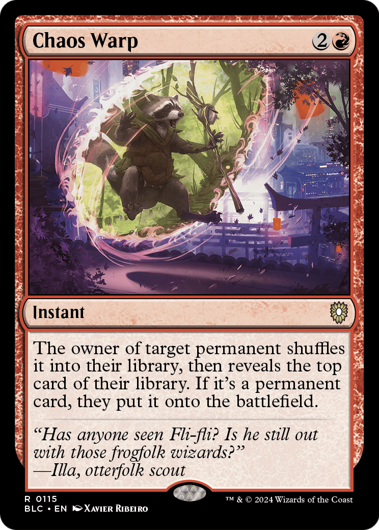Chaos Warp (BLC-115) [Bloomburrow Commander]