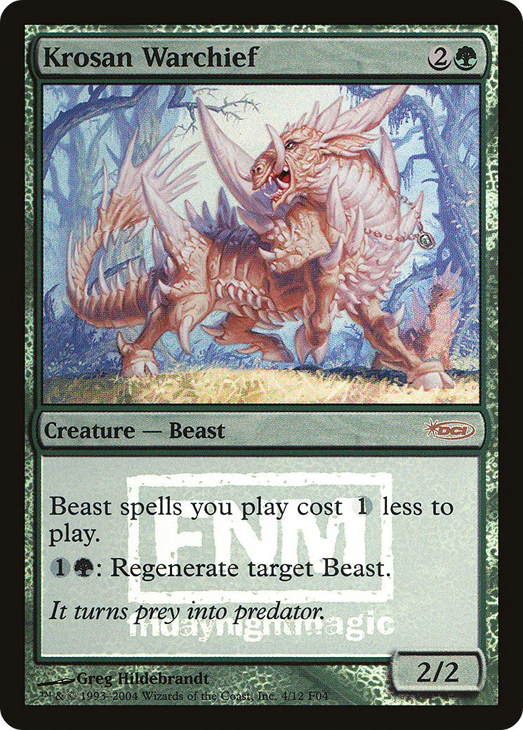 Krosan Warchief [Friday Night Magic 2004] Foil