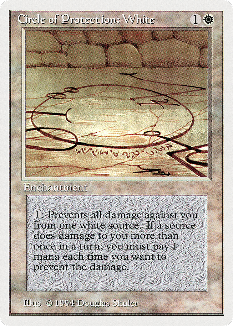 Circle of Protection: White (SUM-013) [Summer Magic / Edgar]