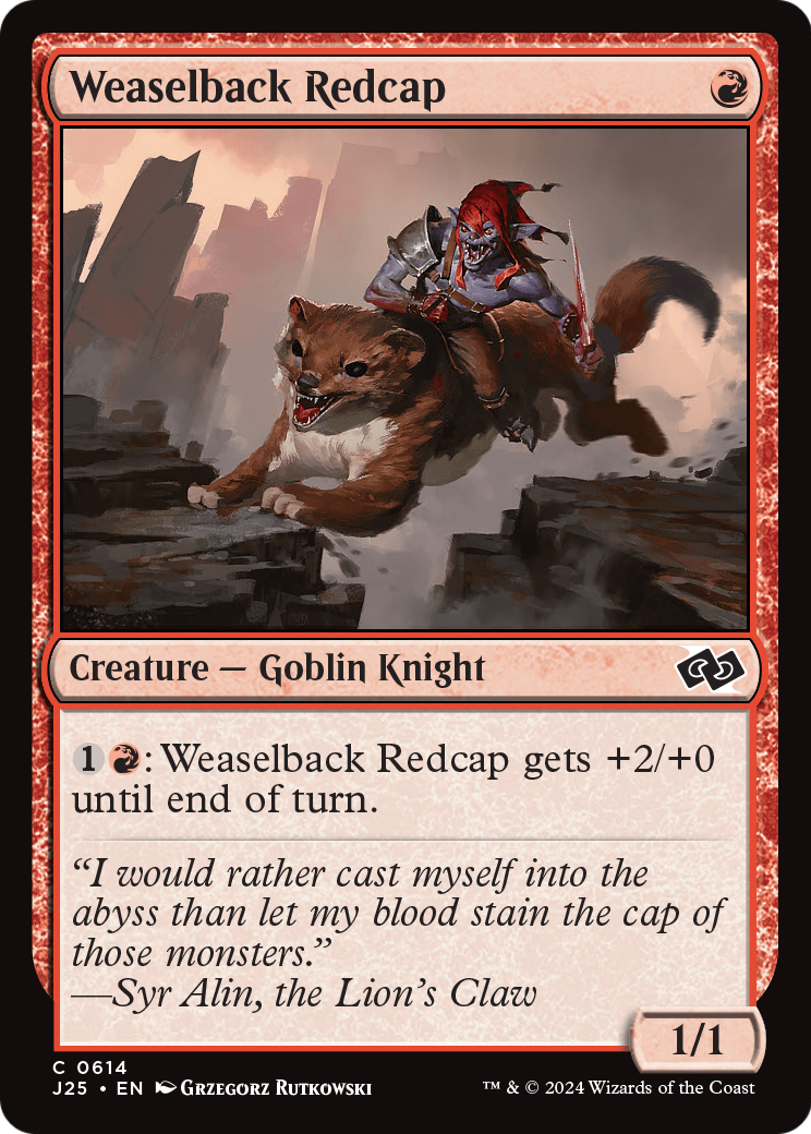Weaselback Redcap (J25-614) [Foundations Jumpstart]