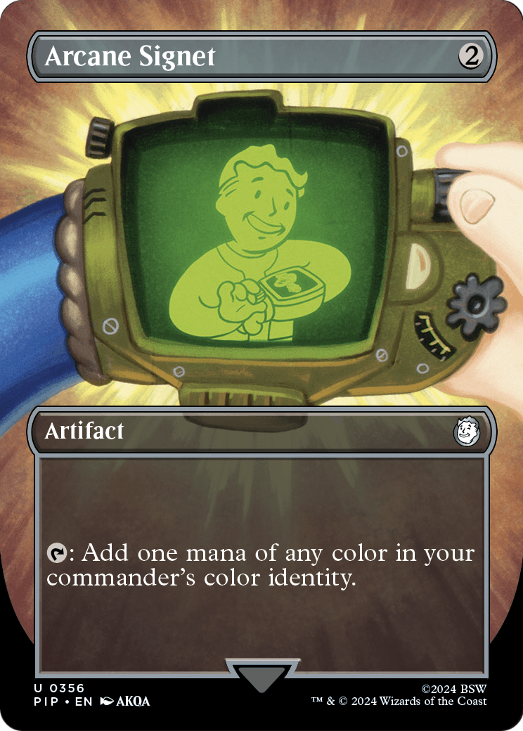 Arcane Signet (Borderless) (PIP-356) [Fallout]