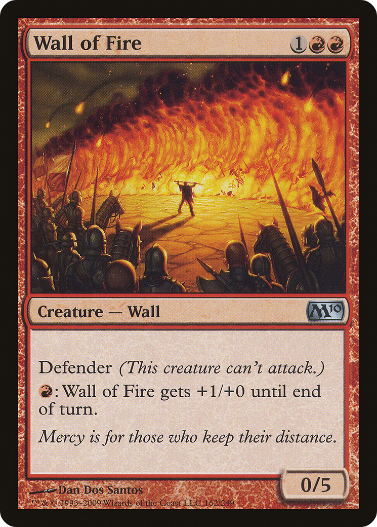 Wall of Fire (M10-162) [Magic 2010] Foil
