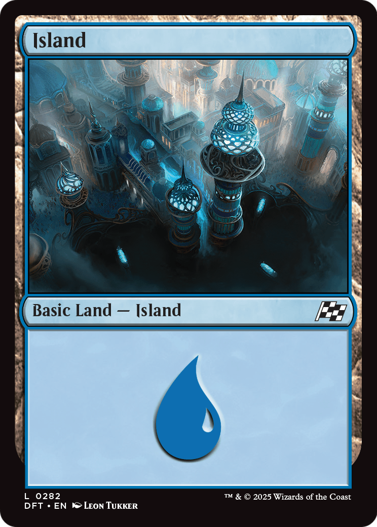 Island (DFT-282) [Aetherdrift] Foil