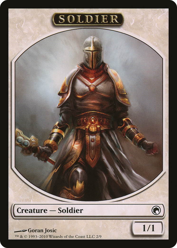 Soldier Token (SOM-002) [Scars of Mirrodin Tokens]