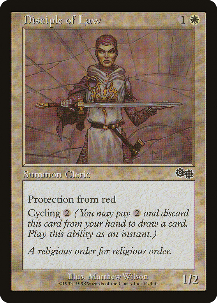 Disciple of Law (USG-011) [Urza's Saga]