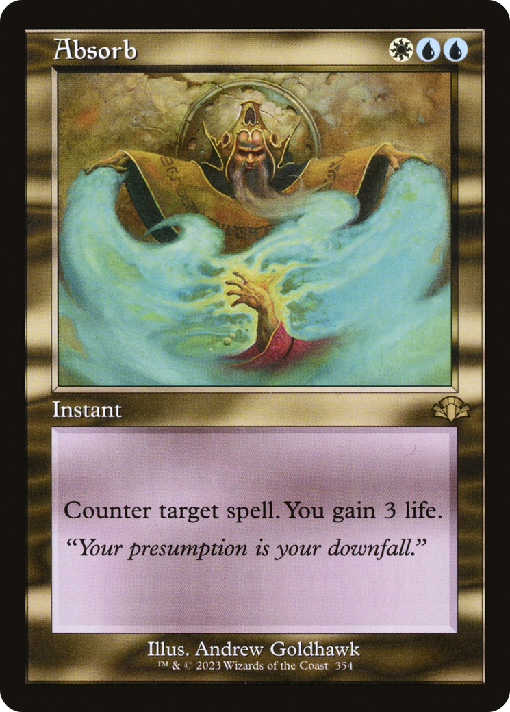Absorb (Retro Frame) (DMR-354) [Dominaria Remastered] Foil