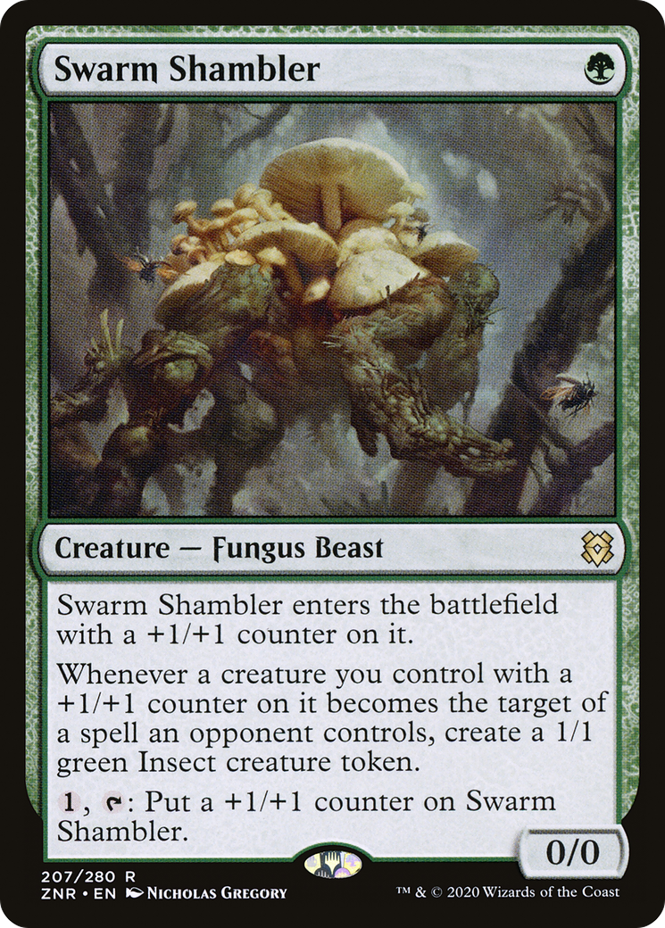 Swarm Shambler (ZNR-207) [Zendikar Rising] Foil