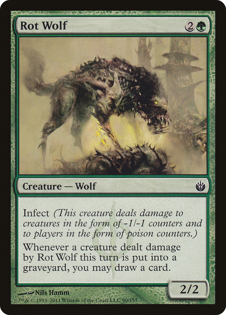Rot Wolf (MBS-090) [Mirrodin Besieged] Foil