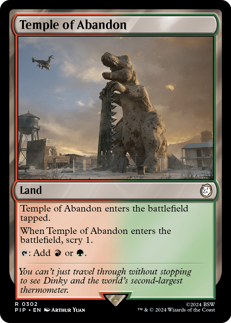 Temple of Abandon (PIP-302) [Fallout] Foil