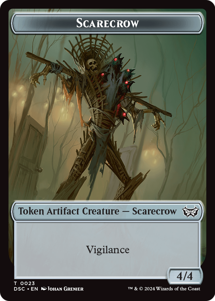 Scarecrow (TDSC-023) [Duskmourn Commander Tokens] Foil