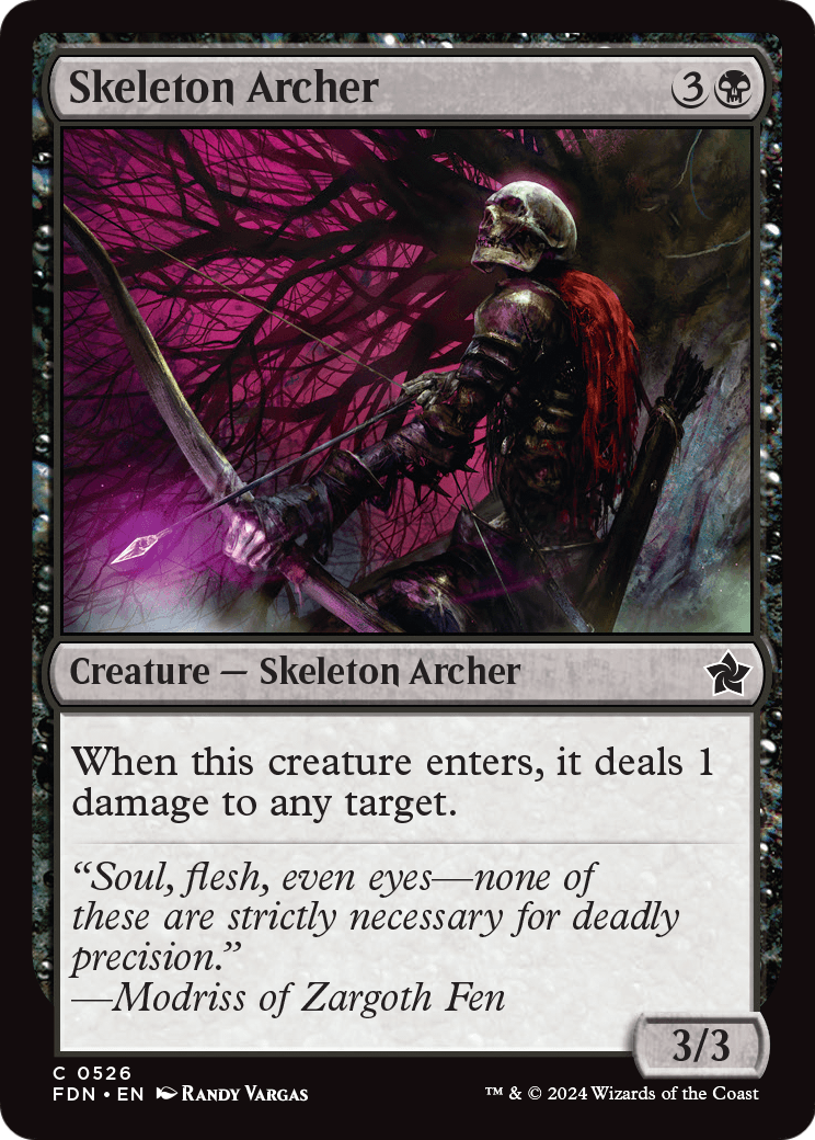 Skeleton Archer (FDN-526) [Foundations]
