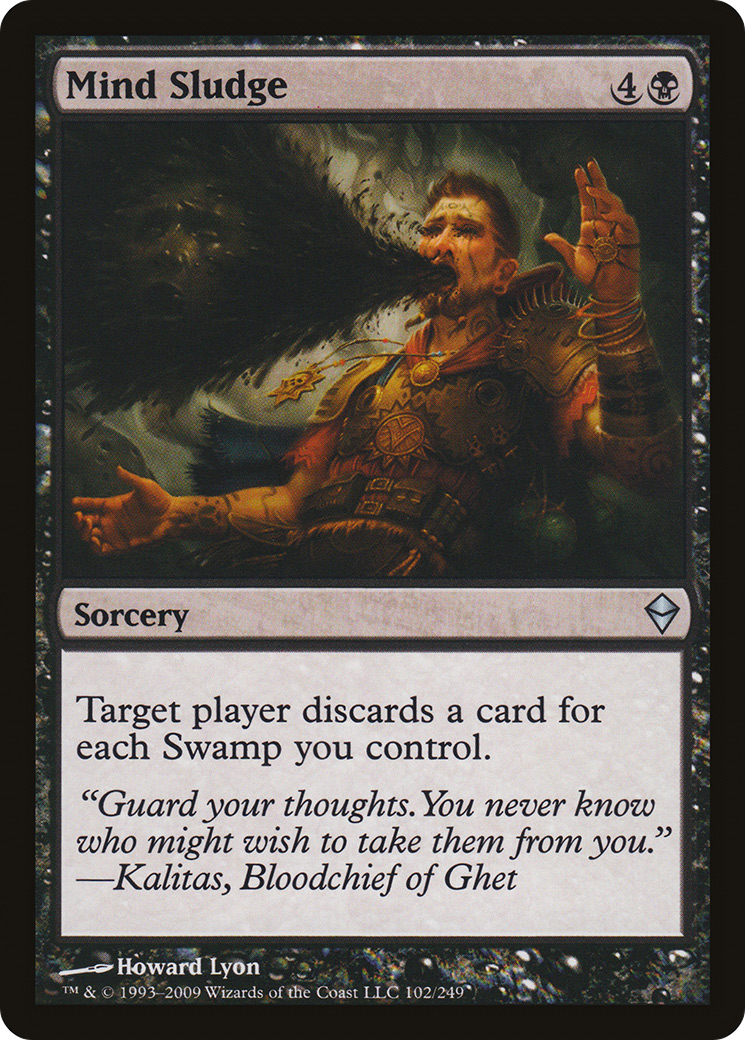 Mind Sludge (ZEN-102) [Zendikar] Foil