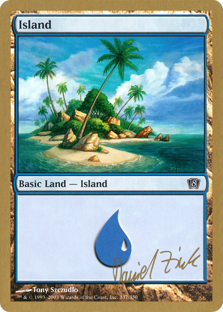 Island (337) - 2003 Daniel Zink (8ED) [World Championship Decks 2003]