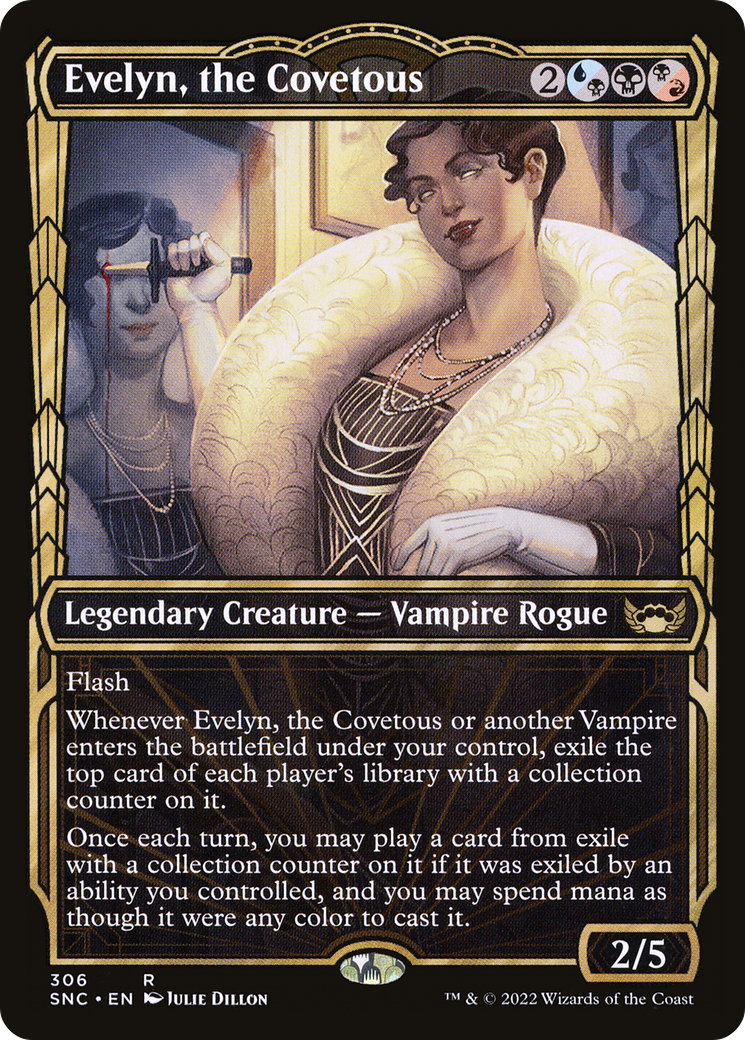 Evelyn, the Covetous (Showcase) (SNC-306) [Streets of New Capenna] Foil