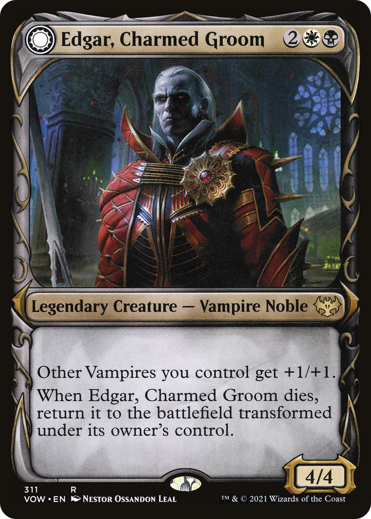 Edgar, Charmed Groom (Showcase) (VOW-311) [Innistrad: Crimson Vow] Foil