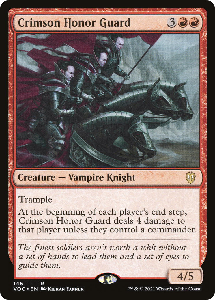 Crimson Honor Guard (VOC-145) [Crimson Vow Commander]