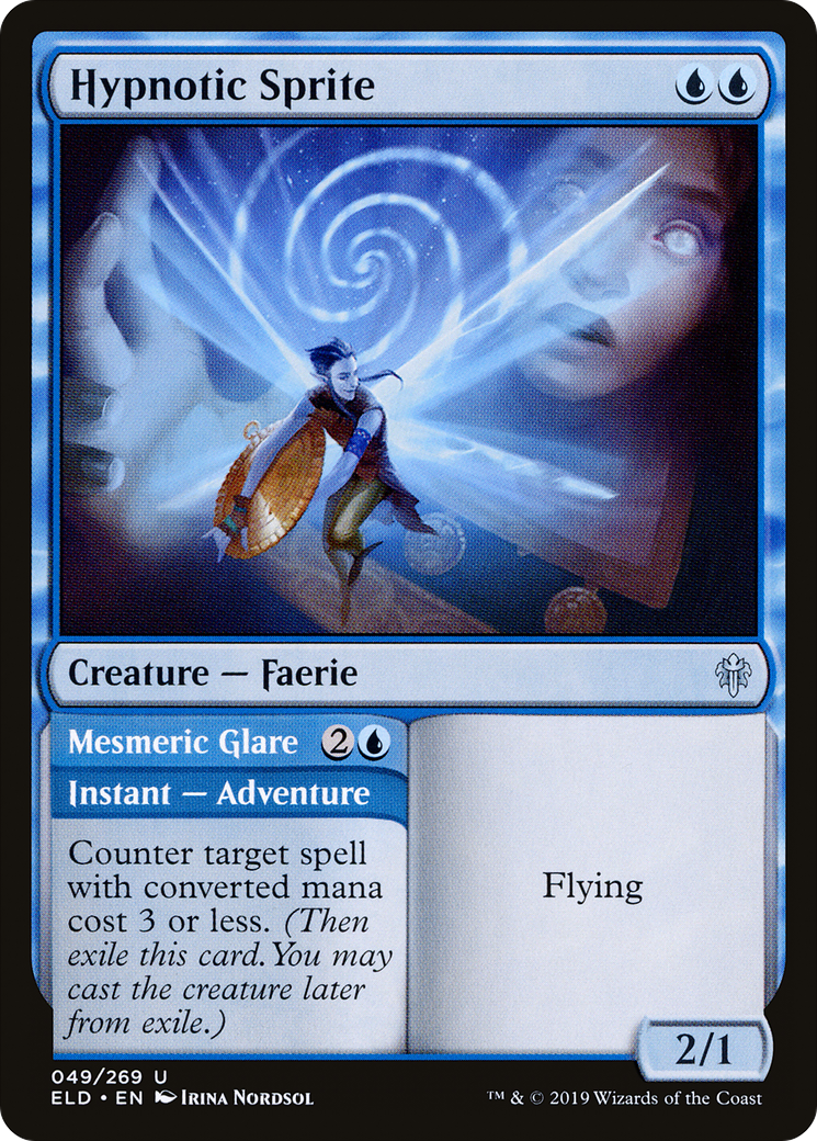 Hypnotic Sprite (ELD-049) [Throne of Eldraine] Foil