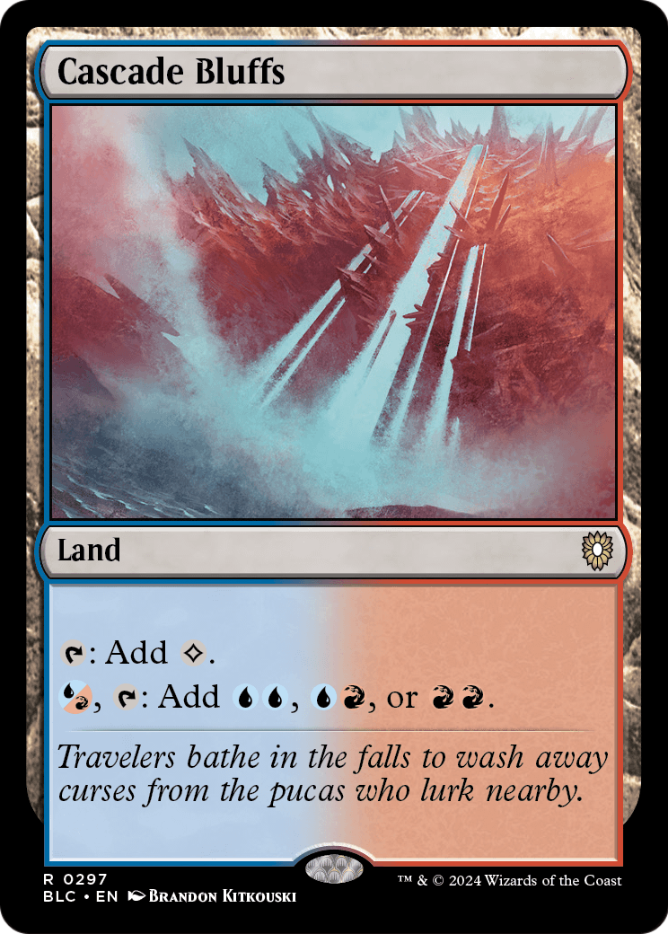 Cascade Bluffs (BLC-297) [Bloomburrow Commander]
