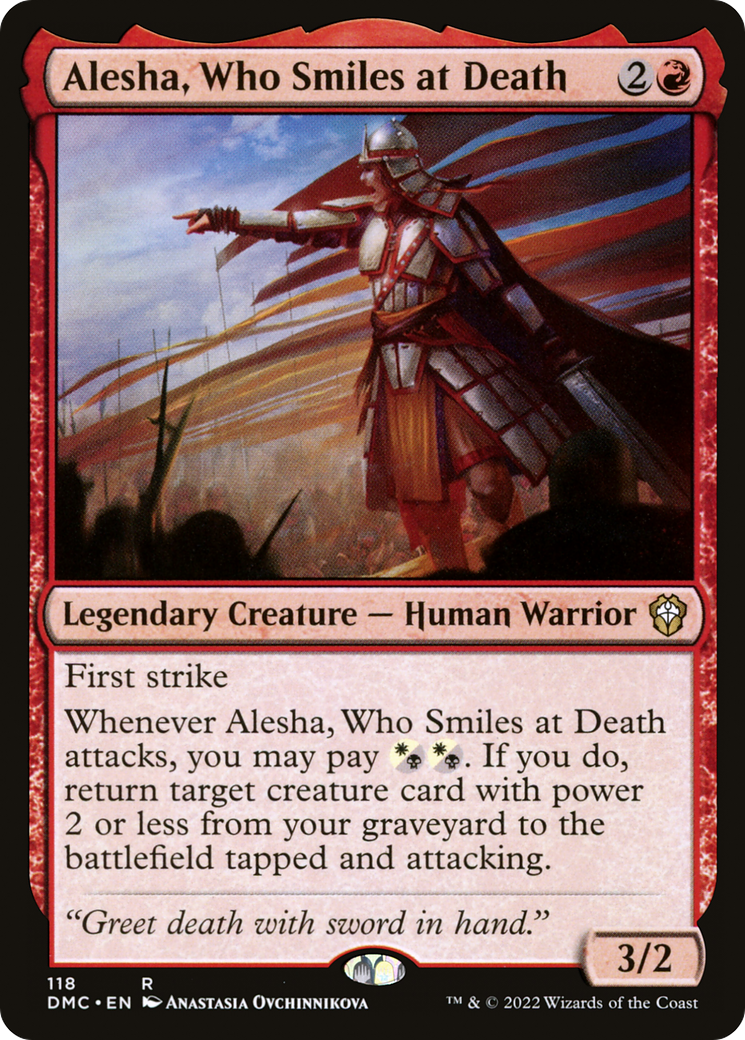 Alesha, Who Smiles at Death (DMC-118) [Dominaria United Commander]