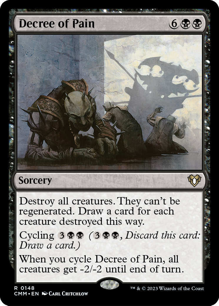 Decree of Pain (CMM-148) [Commander Masters] Foil