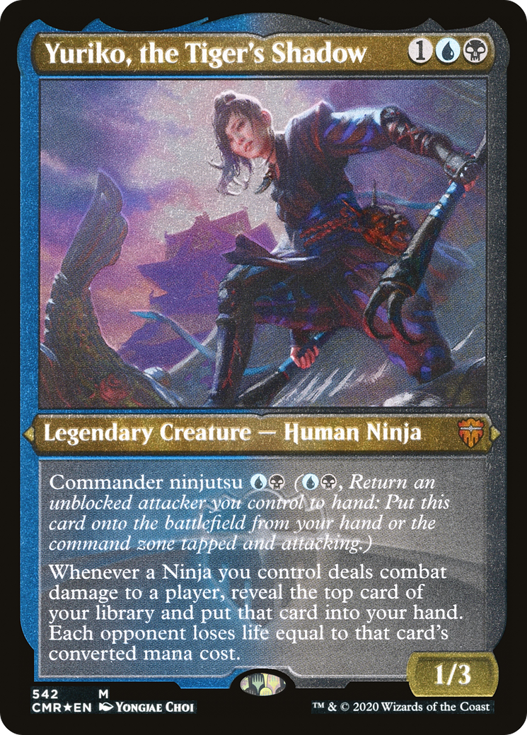Yuriko, the Tiger's Shadow (Foil Etched) (CMR-542) [Commander Legends] Foil