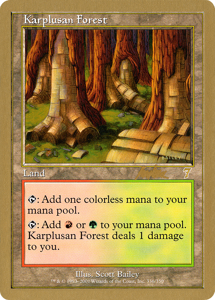 Karplusan Forest - 2002 Brian Kibler (7ED) [World Championship Decks 2002]