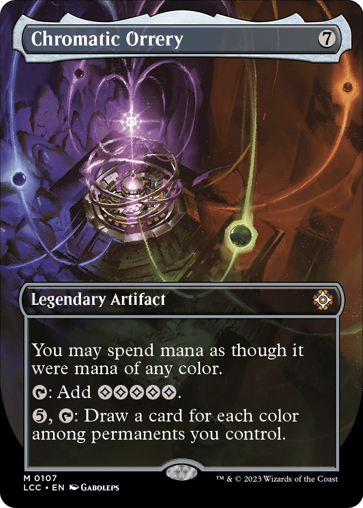 Chromatic Orrery (Borderless) (LCC-107) [The Lost Caverns of Ixalan Commander]