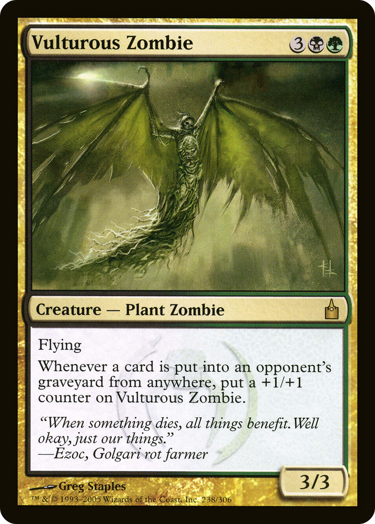 Vulturous Zombie (RAV-238) [Ravnica: City of Guilds]
