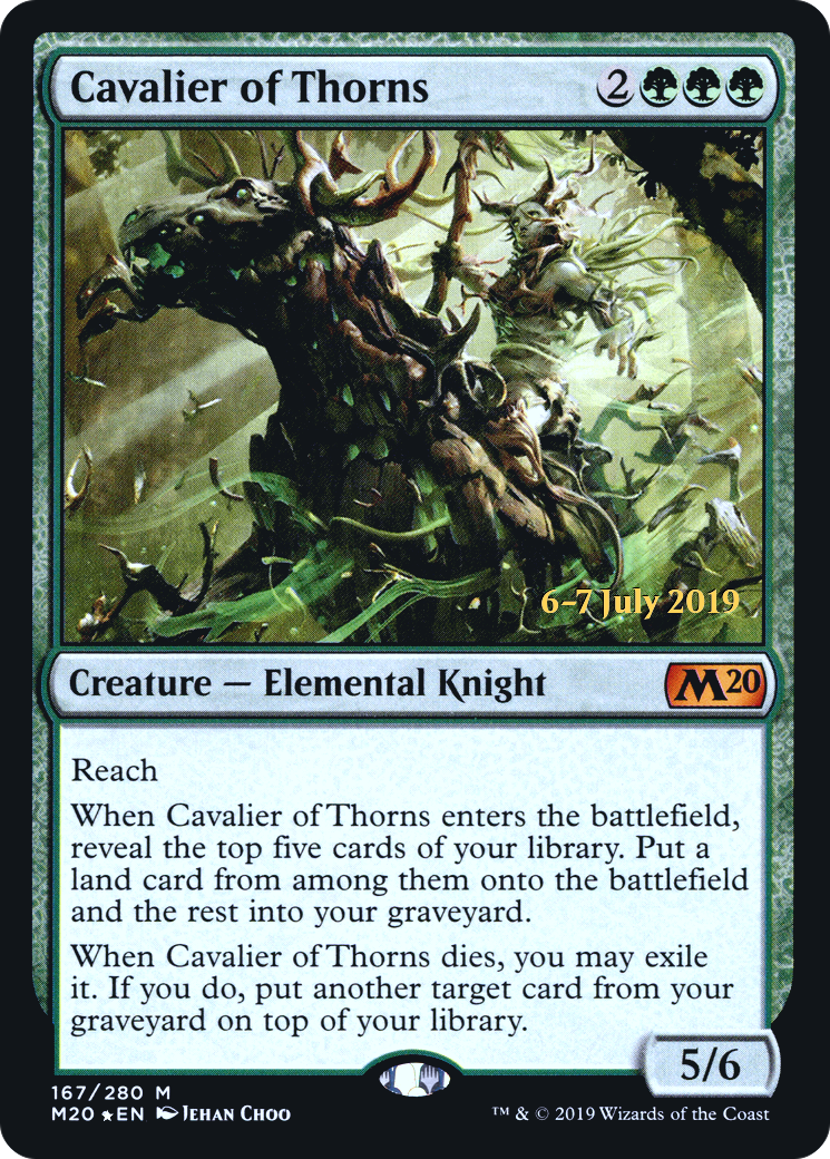 Cavalier of Thorns (PRE-167S) [Core Set 2020 Promos] Foil