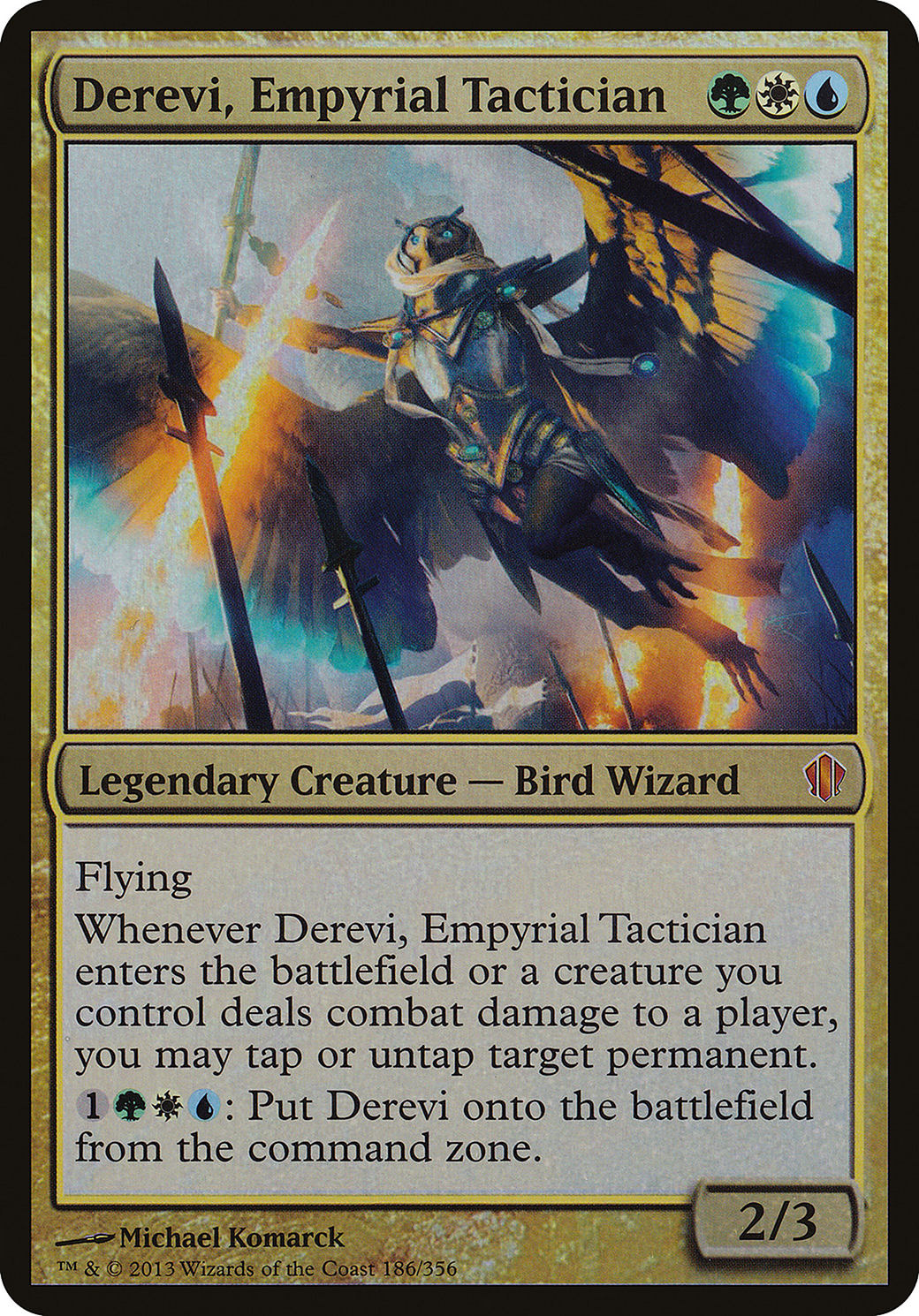 Derevi, Empyrial Tactician (Commander 2013) (OVER-186) [Commander 2013 Oversized] Foil