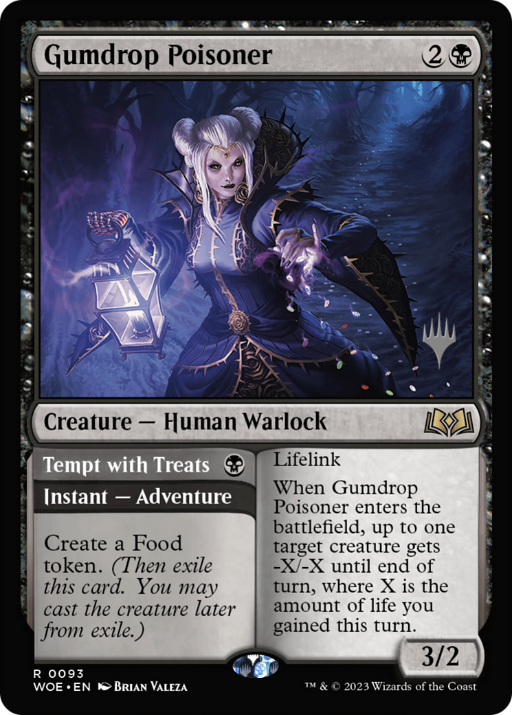 Gumdrop Poisoner (PPWOE-093) [Promo Pack: Wilds of Eldraine Promos]