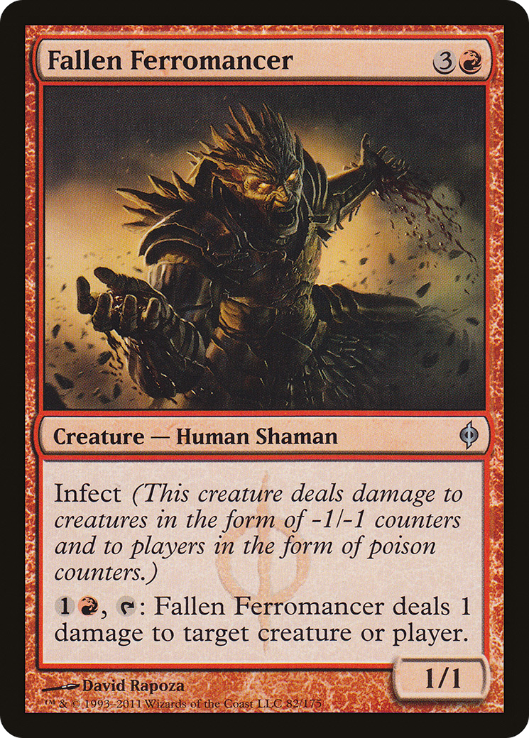 Fallen Ferromancer (NPH-082) [New Phyrexia] Foil
