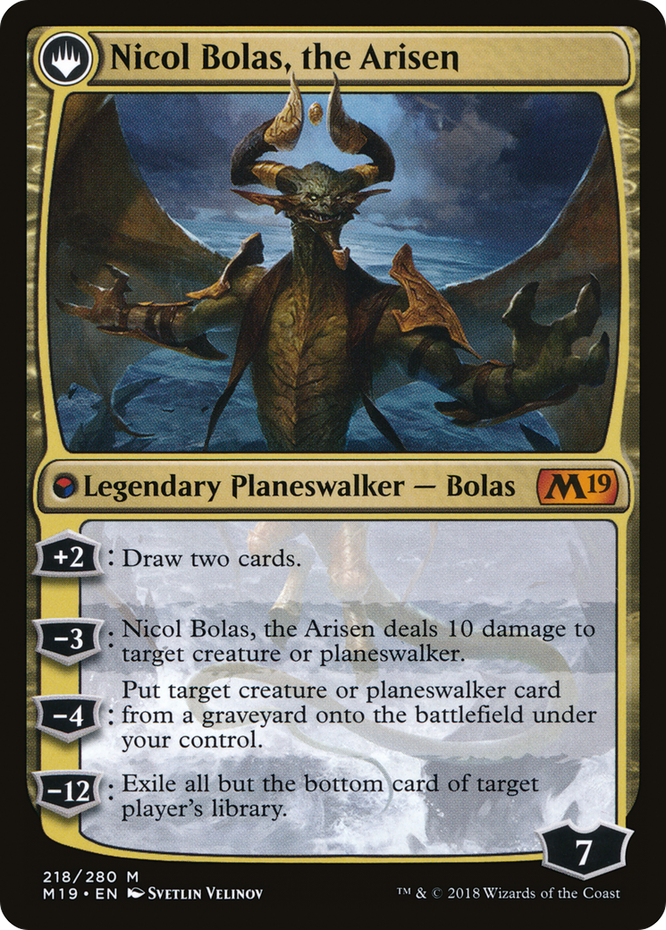 Nicol Bolas, the Ravager (M19-218) [Core Set 2019]