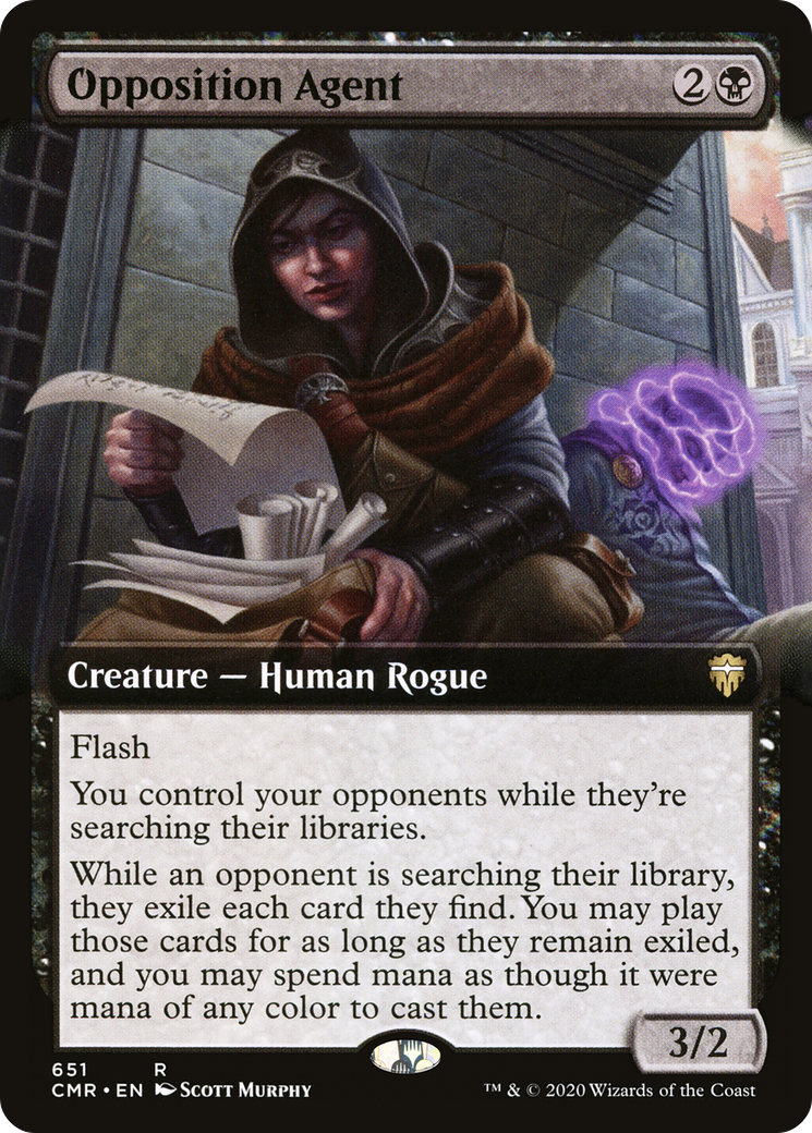 Opposition Agent (Extended Art) (CMR-651) [Commander Legends] Foil
