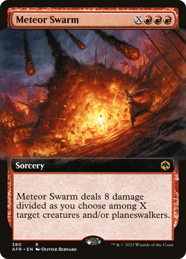 Meteor Swarm (Extended Art) (AFR-380) [Adventures in the Forgotten Realms] Foil