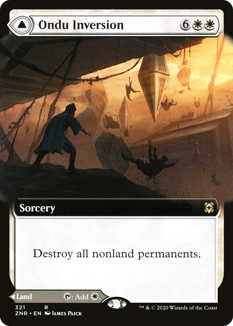 Ondu Inversion (Extended Art) (ZNR-321) [Zendikar Rising] Foil