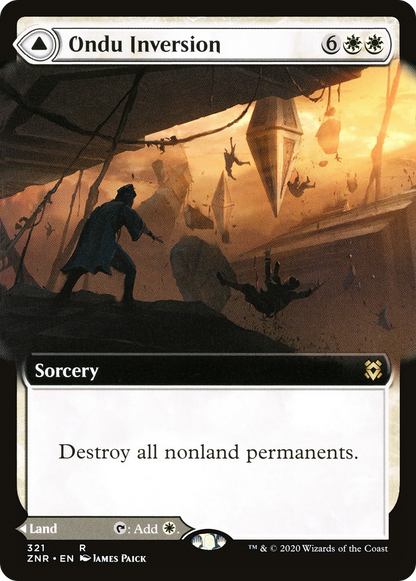 Ondu Inversion (Extended Art) (ZNR-321) [Zendikar Rising] Foil
