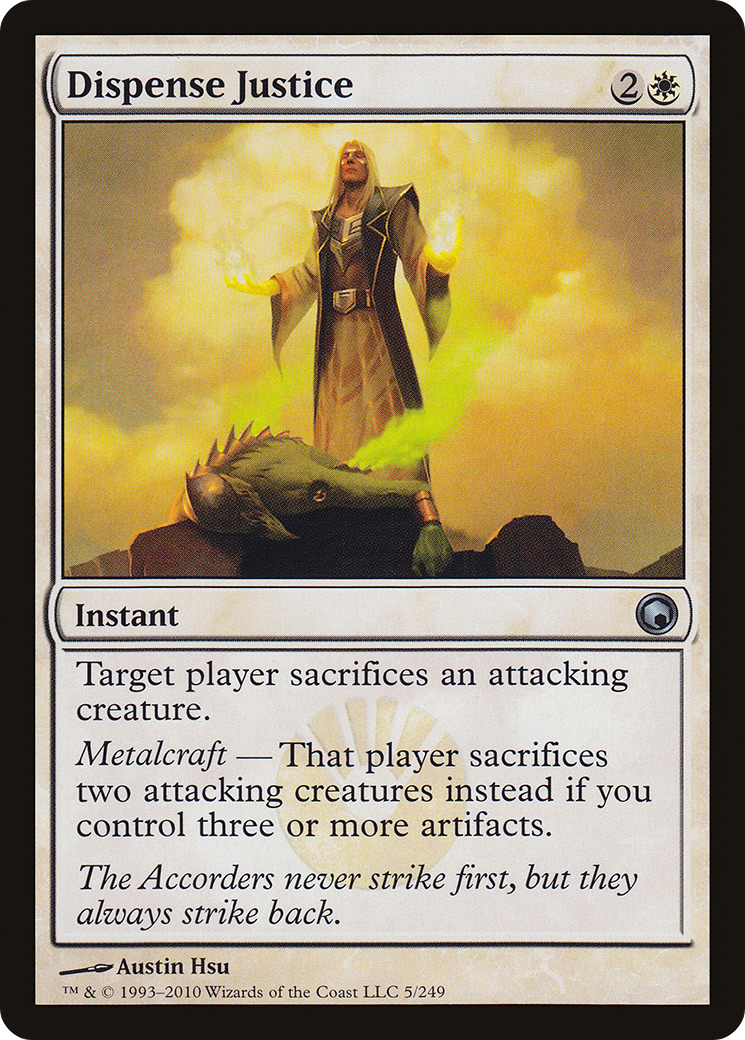 Dispense Justice (SOM-005) [Scars of Mirrodin] Foil