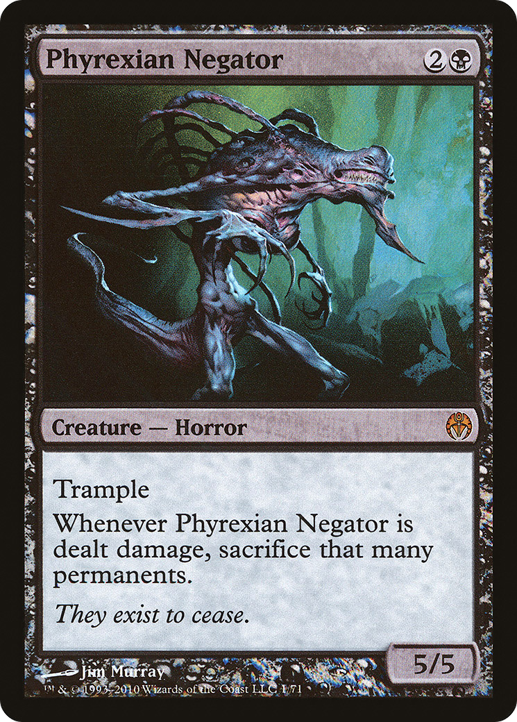 Phyrexian Negator (DDE-001) [Duel Decks: Phyrexia vs. the Coalition] Foil