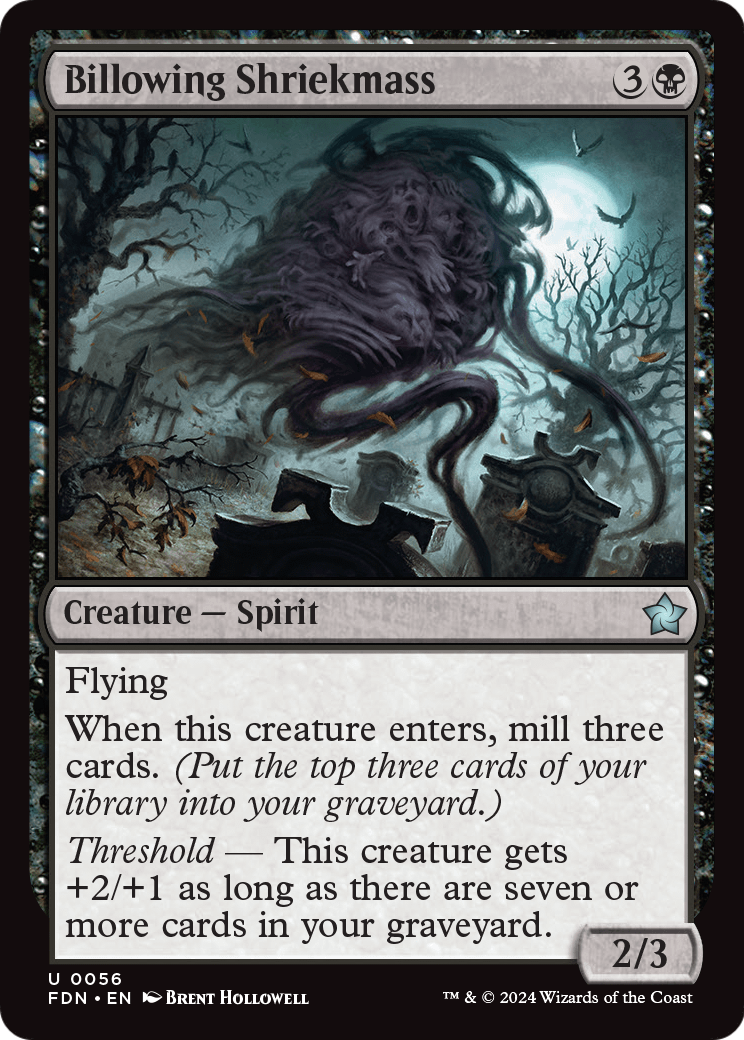 Billowing Shriekmass (FDN-056) [Foundations] Foil